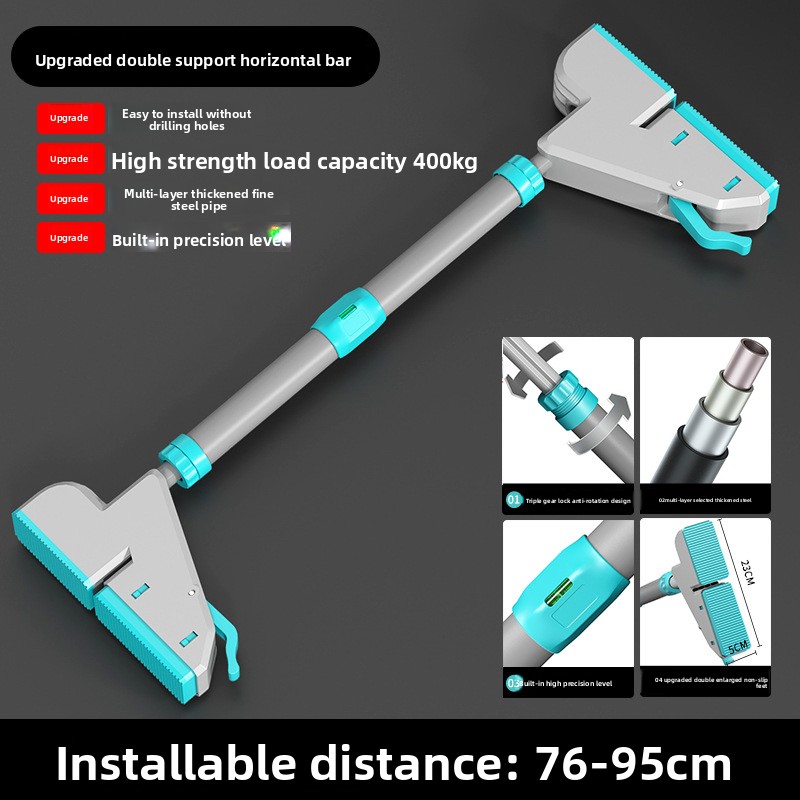 Home Bar And Gym - إطار باب بدون حفر، قضيب سحب