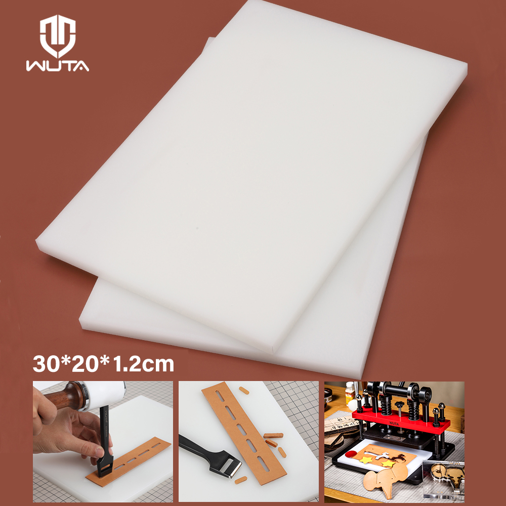 Bar Mat Rubber - WUTA 1 قطعة لوح تثقيب الجلود