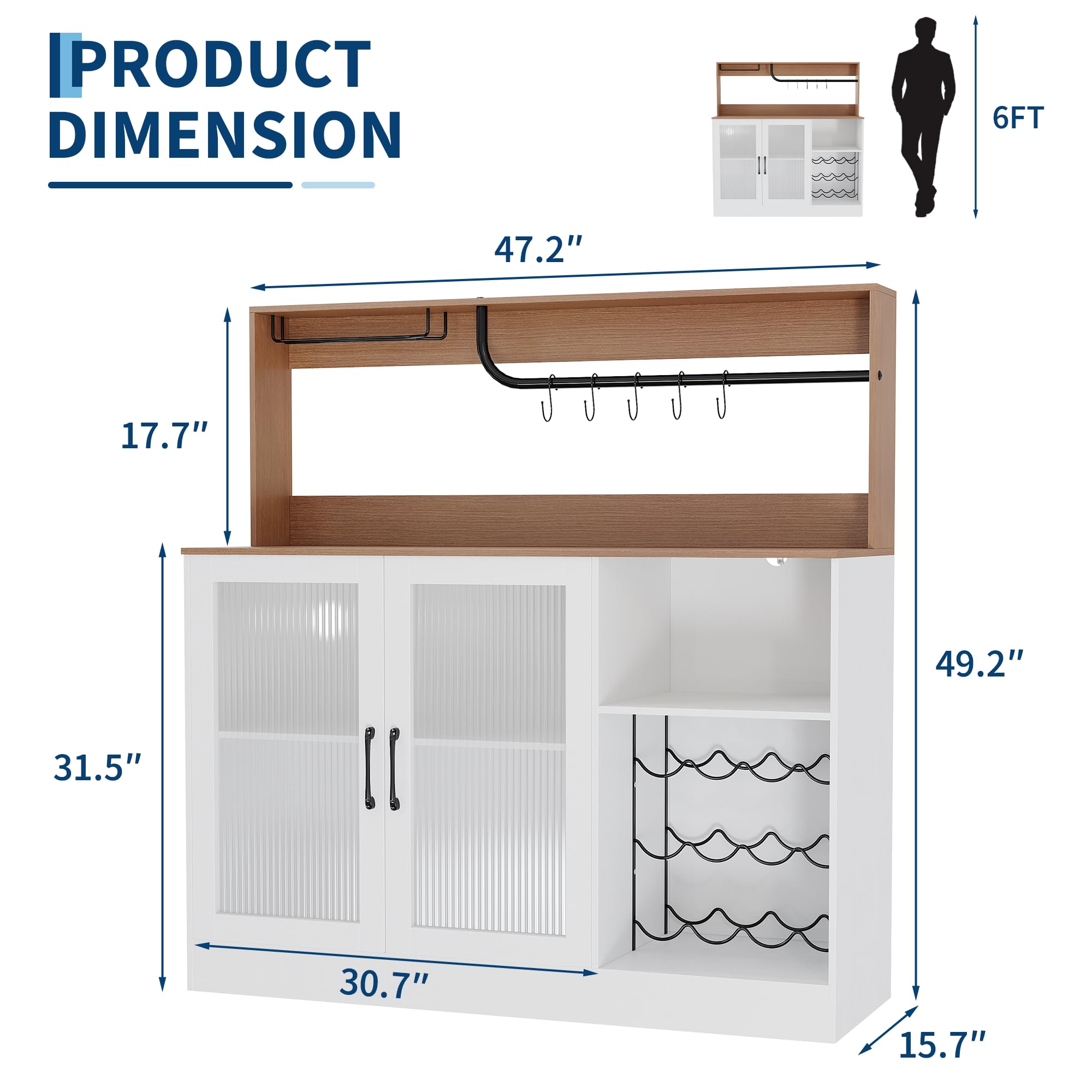 خزانة بار للنبيذ مزودة بإضاءة  - مراجعة Home Bar Setup وسعره