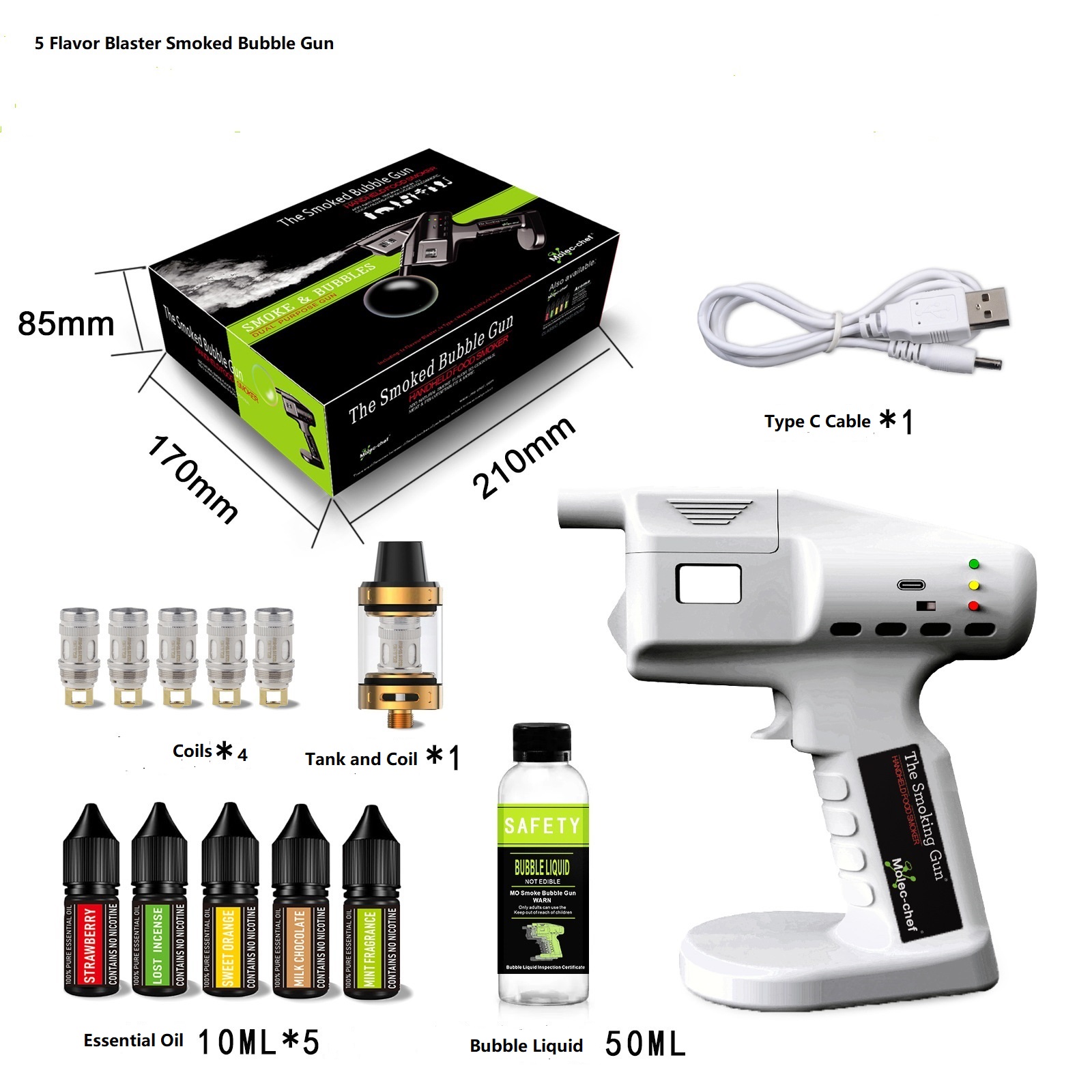 قابلة للشحن نكهة الناسف كوكتيل - مراجعة Smoking Gun Kit وسعره
