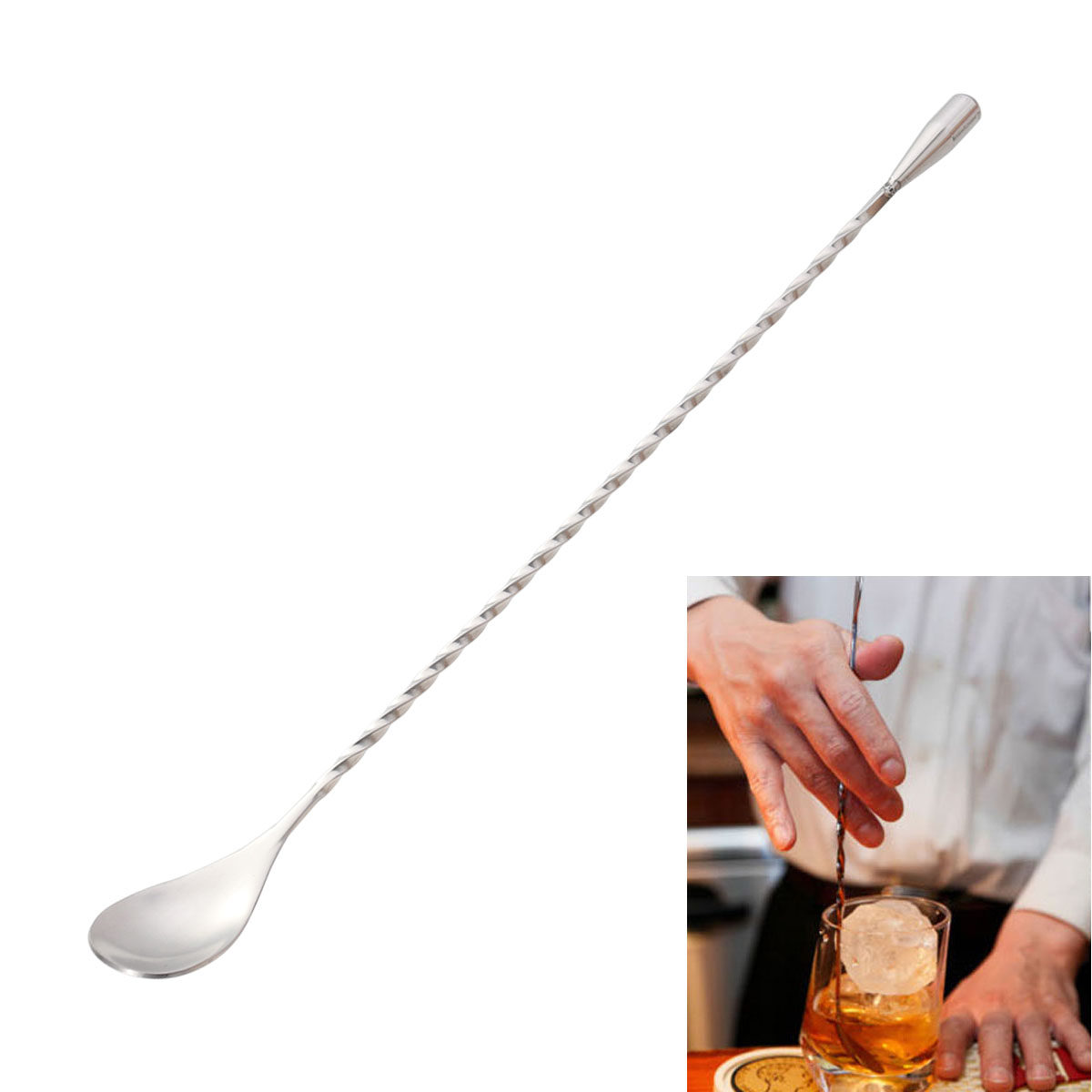 ملعقة كوكتيل من الفولاذ المقاو - مراجعة Bar Spoon Twisted وسعره